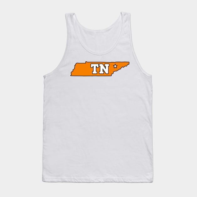 Tennessee State Orange Tank Top by BigOrangeShirtShop